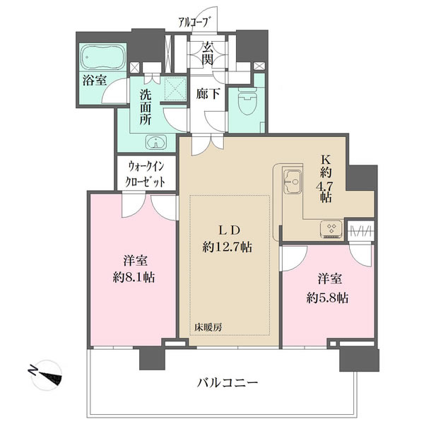 ヨコハマタワーズタワーウエスト間取り